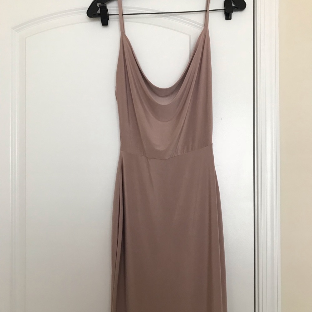 Sexy form fitting spaghetti strap dress